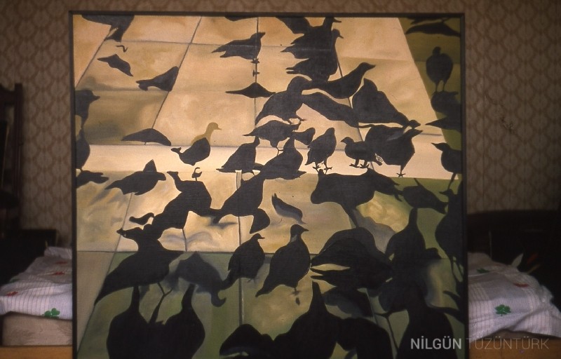 100x100 Tuval üzerine Yağlıboya 1987