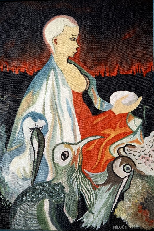 80x70 Tuval Üzerine Yağlıboya 1997