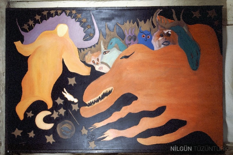 100x150 Tuval Üzerine Yağlıboya 1991