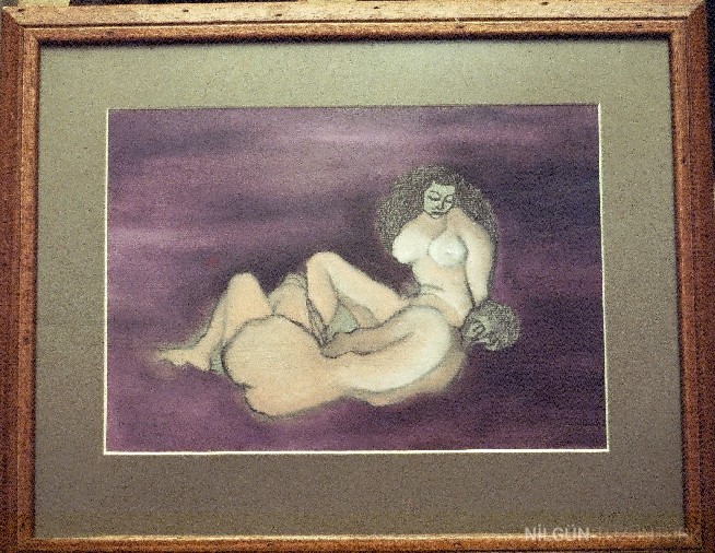 40x35 Kağıt Üzerine Yağlıboya 1997