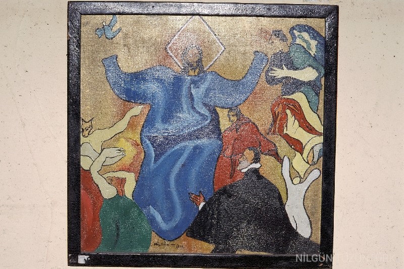 50x50 Tuval Üzerine Yağlıboya 1989