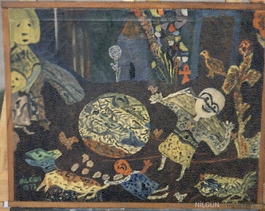 60x50 Tuval Üzerine Yağlıboya 1973