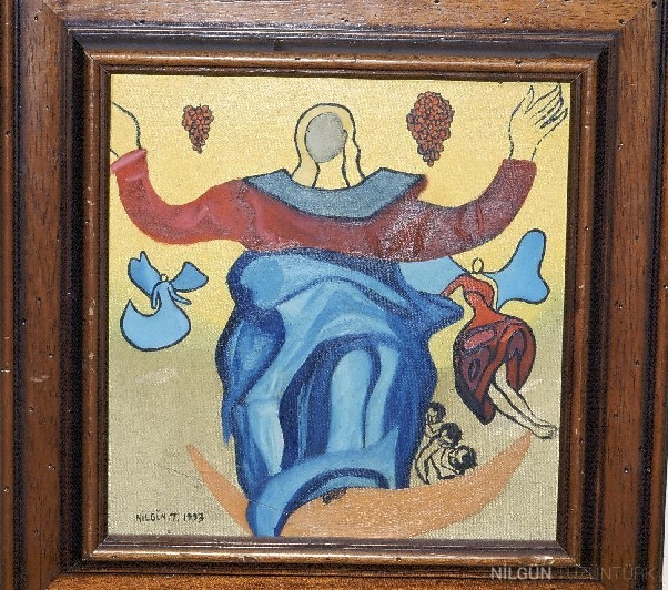 40x40 Tuval Üzerine Yağlıboya 1993