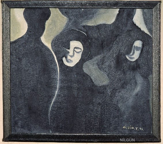 40x40 Tuval Üzerine Yağlıboya 1998