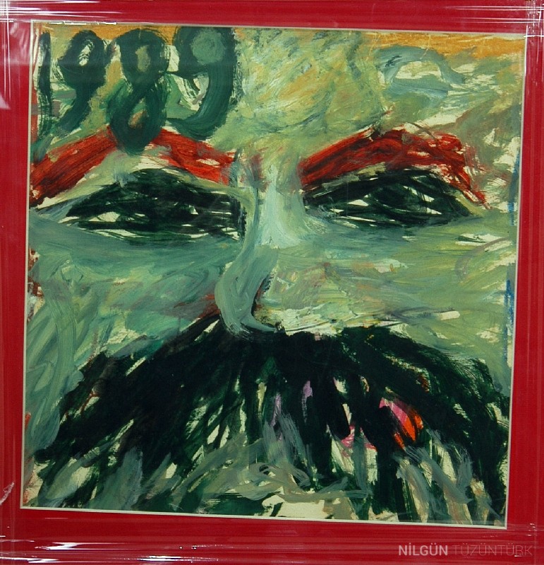 30x30 Kağıt Üzerine Yağlıboya 1989