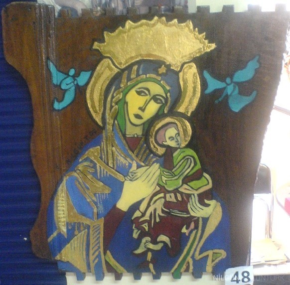 60x40 Ahşap Üzerine Yağlıboya (İkon) 2007