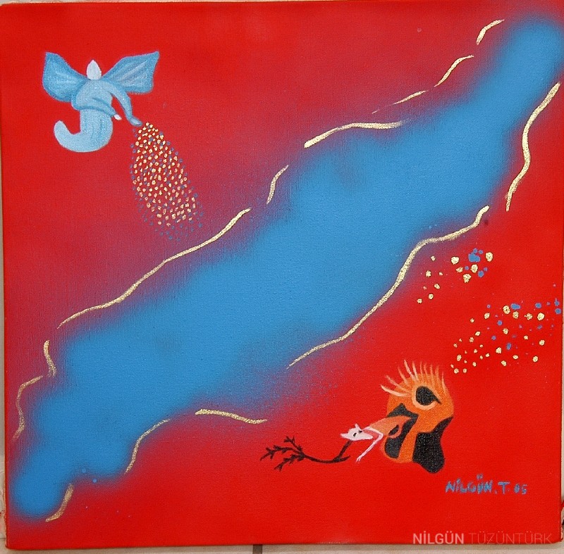 40x40 Tuval Üzerine Yağlıboya 2005