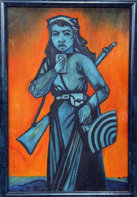 60x70 Tuval Üzerine Yağlıboya 1974