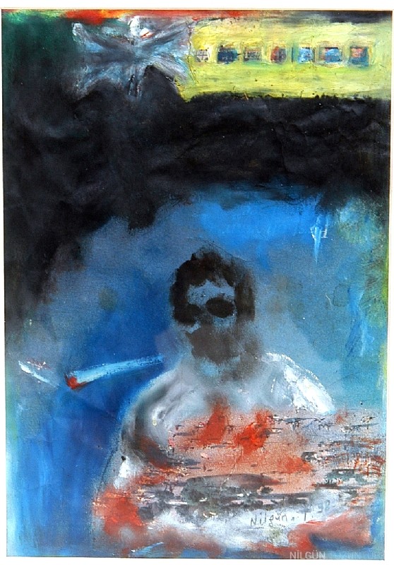 18x25 Kağıt Üzerine Yağlıboya 1998 Bodrum