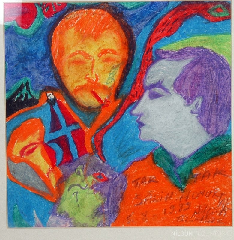 24x24 Kağıt Üzerine Pastel 1989