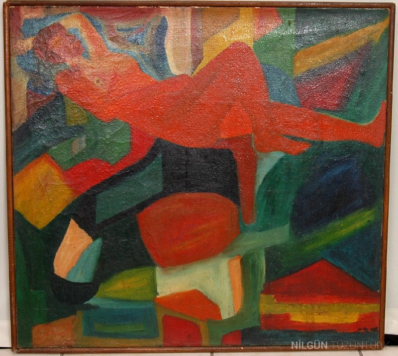 74x80 Tuval Üzerine Yağlıboya 1996