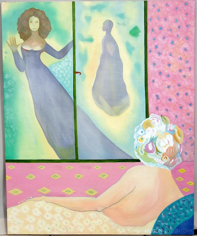 90x100 Tuval Üzerine Yağlıboya