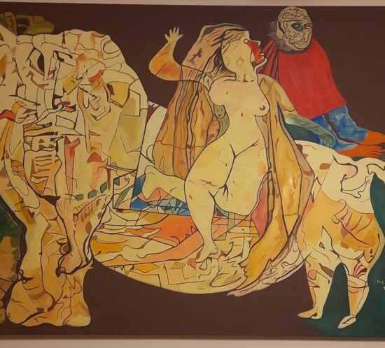 Tuval Üzeri Yağlı Boya Kübizm Tarzı 100×150 cm